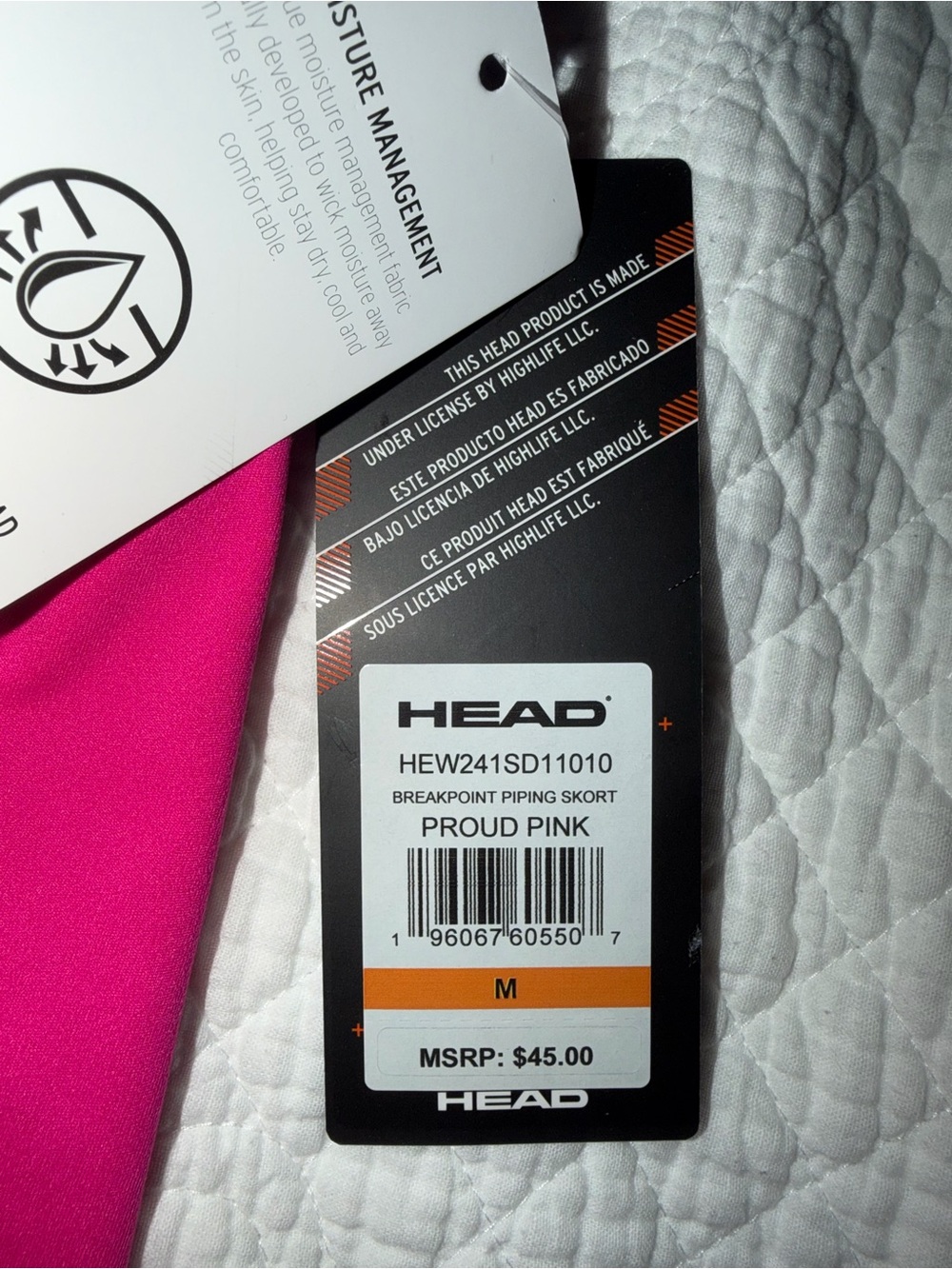 HEAD Pink Tennis Skort - Picture 4 of 4